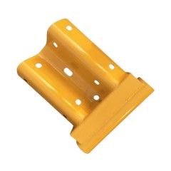 Pedestrian end yellow for use with Armco crash barriers