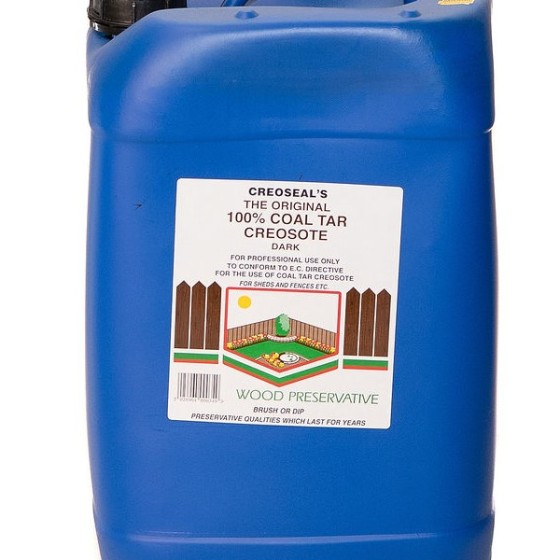 Dark Coal Tar Creosote 20L Drum Fence Paint