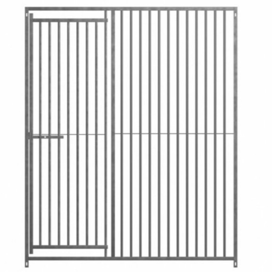 This dog pen front panel and gate has 75mm spacings between bars, making these dog kennel panels ideal for medium/large dogs