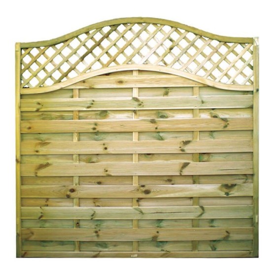 This San Remo Omega fence panel comes with trellis on top and is one of our most popular fence panels. 