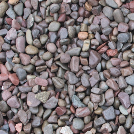 Washed gravel for drainage