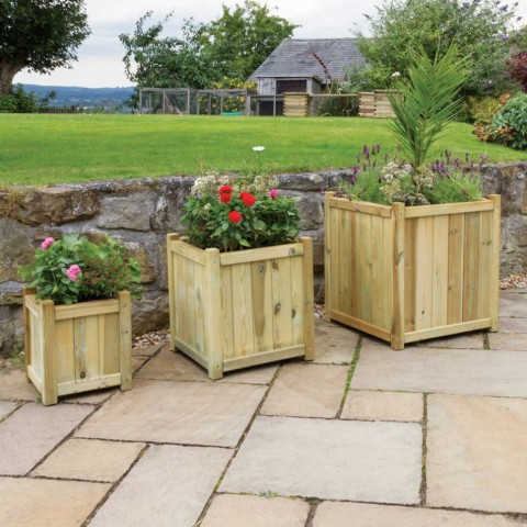 Zest Holywell Garden planter box in a set of three.
