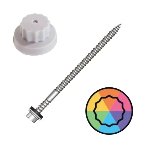 100mm Moulded Head Composite to Timber fixings, with 19mm washers