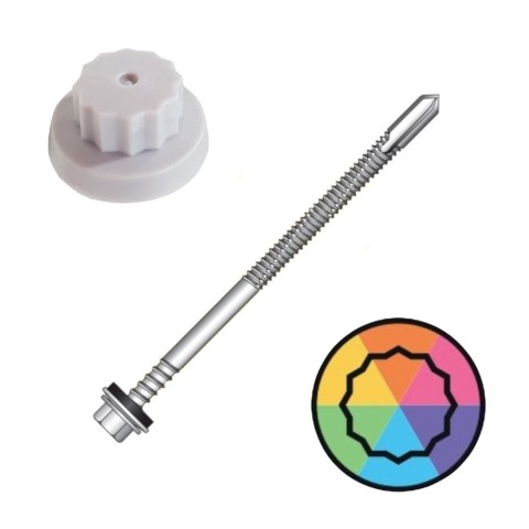 102mm Moulded Head Composite to Heavy Steel fixing with a 19mm washer