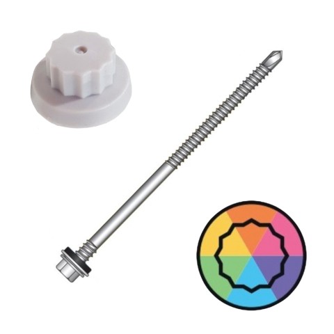 115mm Moulded Head Composite to light steel fixings with a 19mm washer