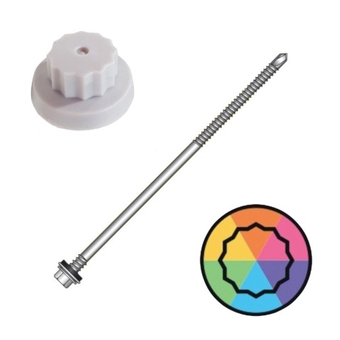 150mm Moulded Head Composite to Light Steel fixings with 19mm washer