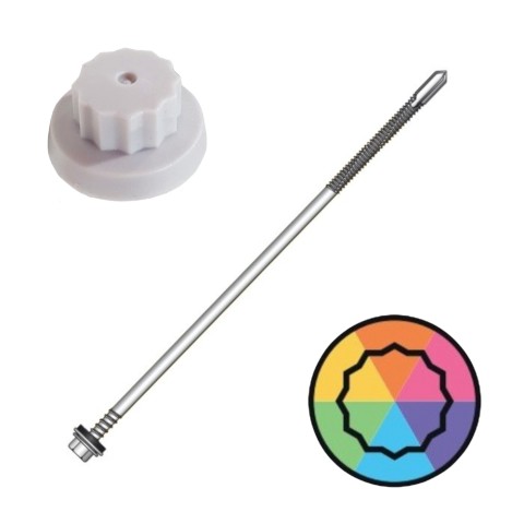 190mm moulded head composite to heavy steel fixings