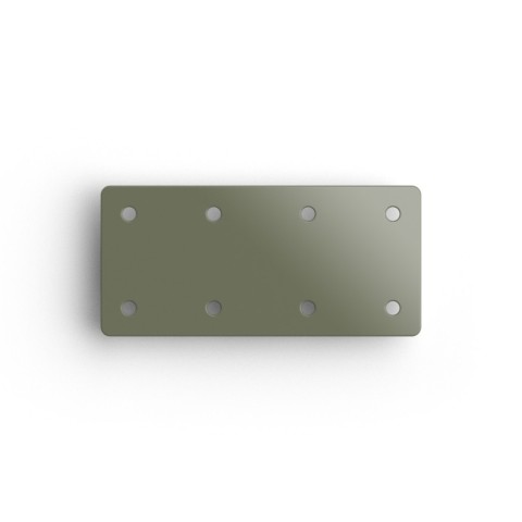 FENCEMATE® Sleeper joining Plate 170mm x 80mm x 2mm in Olive Grey