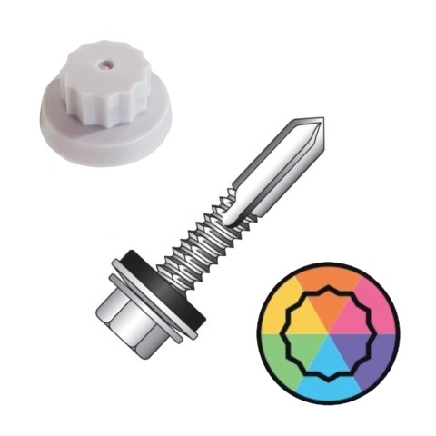 32mm Moulded head single skin to heavy steel box profile fixings