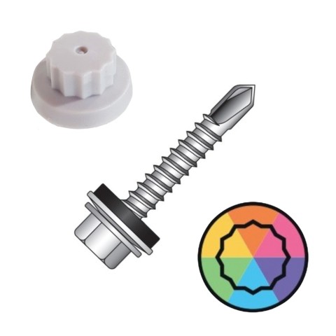 32mm Single skin to light steel moulded head fixing with 16mm washer