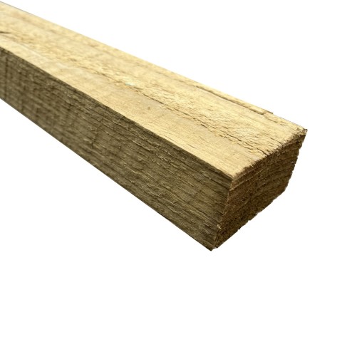 3" x 2" wooden rough sawn rail
