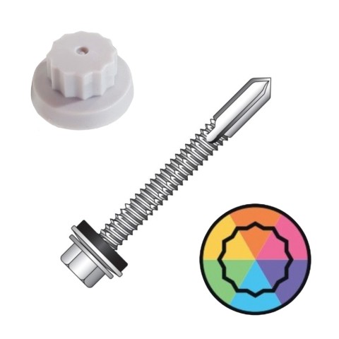 51mm Moulded Head single skin to heavy steel fixings with a 16mm washer