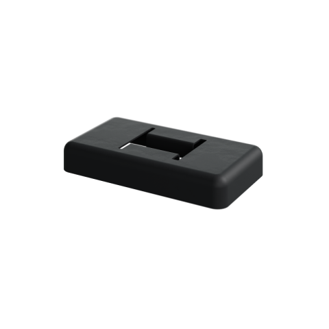 Birkdale DuraPost Cover Plate for Classic post bolt down in Black