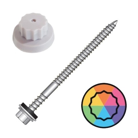 Composite to Timber moulded head cladding fixings with 19mm washer