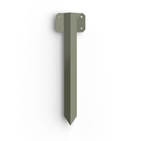 FENCEMATE&reg; Sleeper Pin Straight Bracket, Olive Grey, 440mm x 2mm