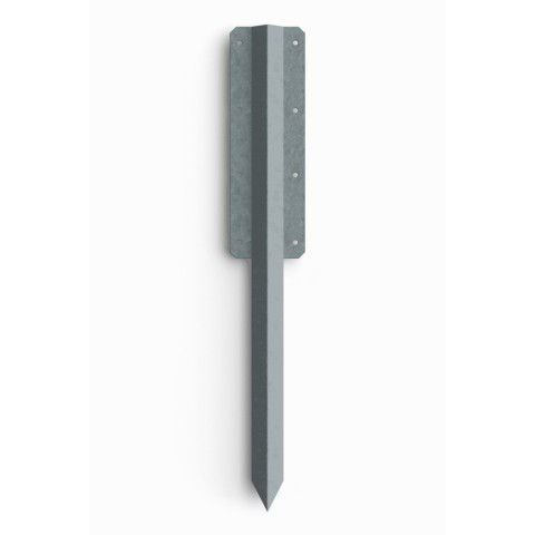 FENCEMATE® Double sleeper pin straight bracket, galvanised 750mm x 2mm