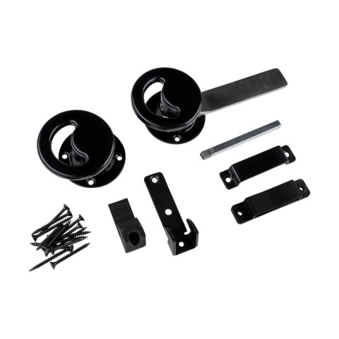 Birkdale GateMate&reg; advanced hardware ring latch in black 