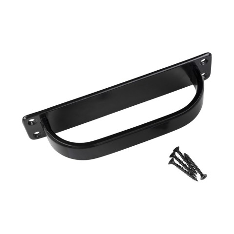 Birkdale advanced hardware black pull handle, 8" in length