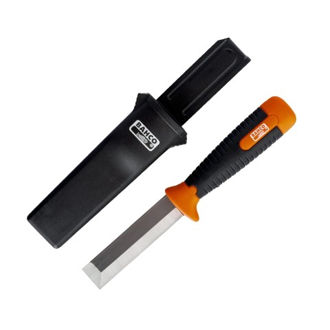 Bahco chisel knife with plastic pouch