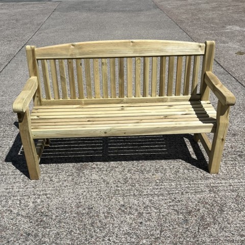 Classic wooden garden bench
