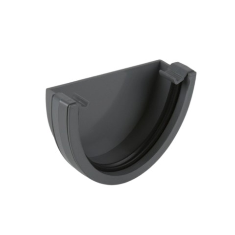 Brett Martin BR077G Stop End external for 115mm deep flow, in grey