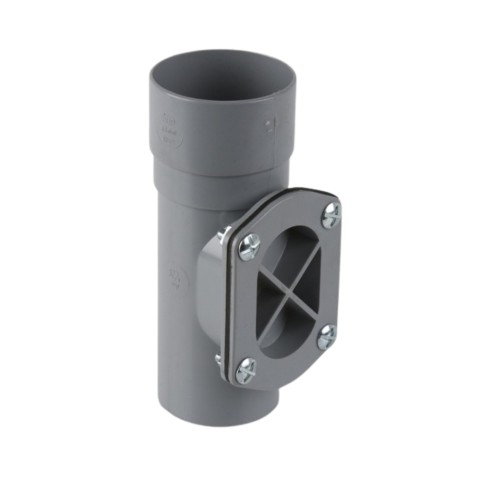 Brett Martin BR210 68mm grey access pipe for gutter downpipe