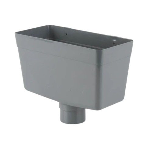 Brett Martin BR311 rainwater head for 68mm downpipe in grey