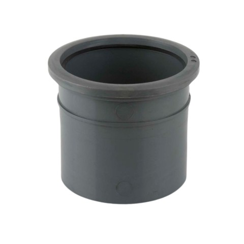 Brett Martin BR607 single socket downpipe connector in grey