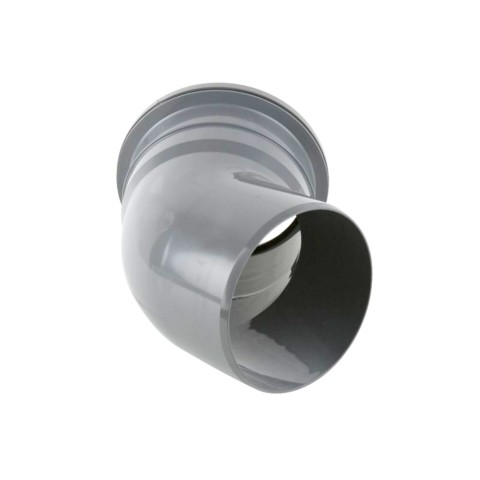 Brett Martin BR610 160mm single socket 135° downpipe bend in grey