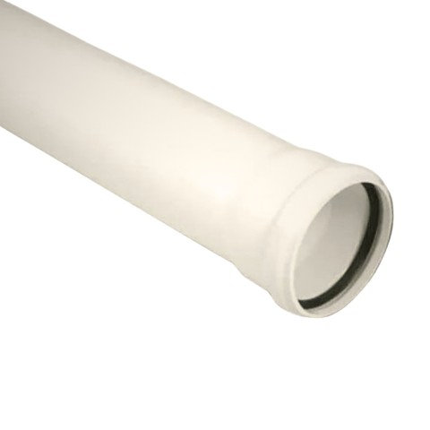 Brett Martin BS415 4m guttering downpipe in white comes with single socket