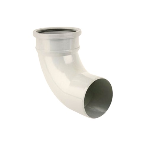 BS420 Brett Martin 92.5° single socket downpipe bend to suit 110mm downpipe in white