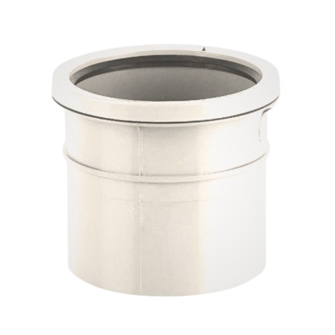 Brett Martin BS432W single downpipe connector in white