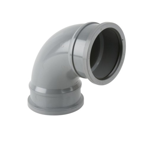 Brett Martin BS480 92.5° 110mm double socket downpipe bend in grey
