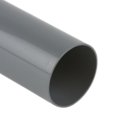 Brett Martin BS605G 160mm plain ended downpipe, 6 meters, in grey