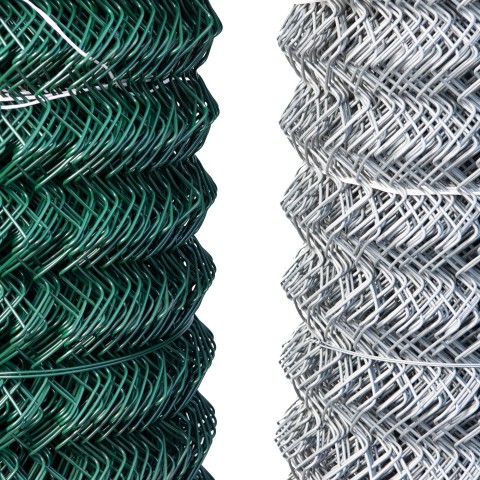 Chainlink fencing supplied with two strands of separate line wire, and semi tight wound providing maximum flexibility