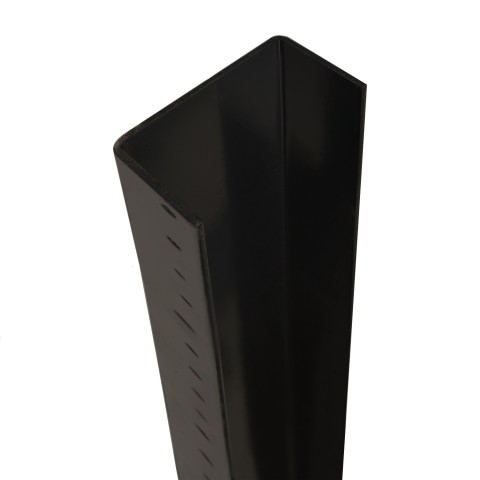 DuraPost 2.1m u channel made from galvanised steel with a powder coated black finish