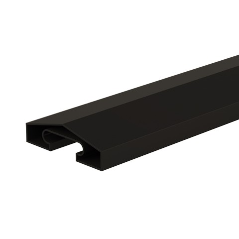 DuraPost capping rail in black