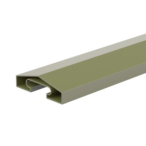 DuraPost capping rail with an Olive Grey powder coated finish