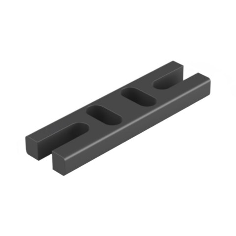 DuraPost capping rail packer in black for DuraPost composite fencing