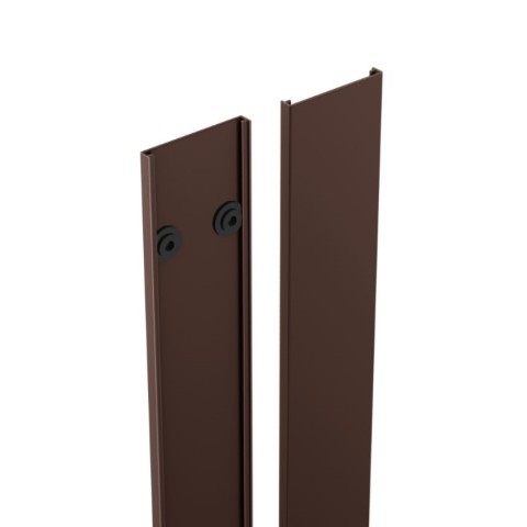 DuraPost 2.1m cover strip for DuraPost classic posts in Sepia Brown