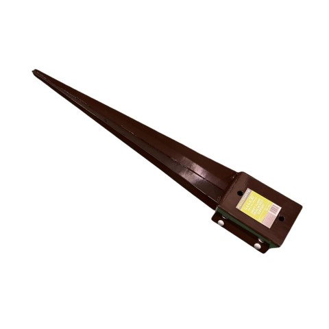 This Fencemate post spike is suitable for square timbers measuring 4″ x 4″ and can be used in most ground conditions.