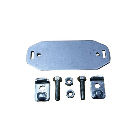 This lock joint plate is designed to be used with Coburn 320 series track and is used for connecting two tracks together