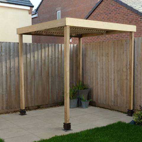 Forest Modular Wooden Pergola with no sides included