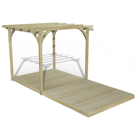 Forest Garden Ultima Pergola with decking kit 2.4m x 4.8m