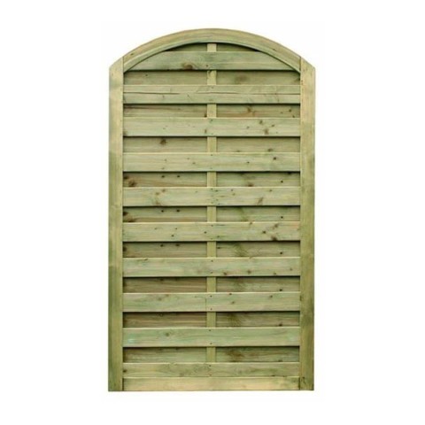 This San Remo bow top gate is designed to be used with San Remo panels. Offering good privacy and wind protection.