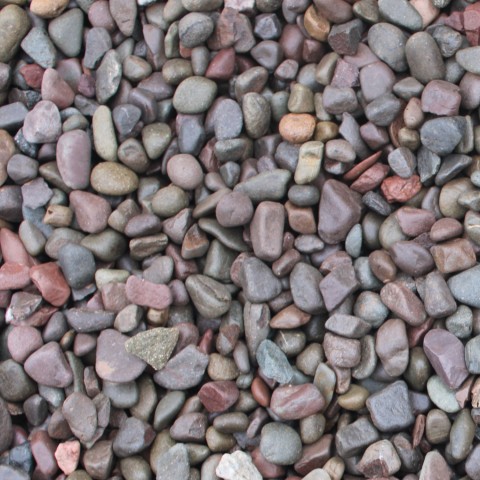 Washed gravel for drainage