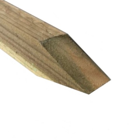 These tanalised and pressure treated timber pegs are pointed and have multiple uses, but most commonly used as garden stakes
