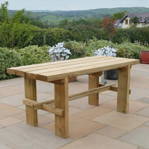 Zest Rebecca wooden garden table