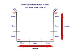 Galvanised Box Gutter 2mm 