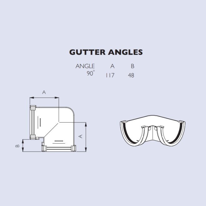 Brett Martin 90 Degree Gutter Angle